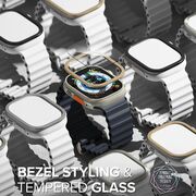 [Pachet rama + folie] Apple Watch Ultra Ringke Bezel Styling, Stainless Silver