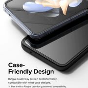 [Pachet 2x] Folie Samsung Galaxy Z Flip 4 Ringke Dual Easy Film Full Coverage, transparenta