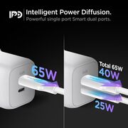 Incarcator GaN tip C PD65W 3D PCB Spigen Power Arc