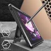 Pachet 360: Husa cu folie integrata Samsung Galaxy Tab S8 Plus / S7 FE / S7 Plus 12.4 inch Supcase Unicorn Beetle Pro, negru