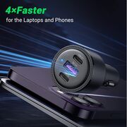 Incarcator auto Fast Charging 2xtip C, USB Ugreen, 69W, 20467