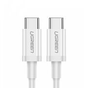 Cablu de date USB Type-C la Type-C PD60W, Ugreen, 3A, 2m, alb
