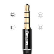 Casti in-ear enock cu microfon, jack 3.5mm, 1.2m, baseus (ngh06-01) - negru