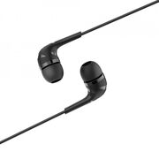 Casti in-ear stereo (m40 prosody), jack 3.5mm with microphone, 1.2m, hoco - negru
