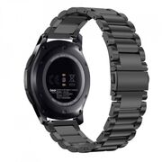 Curea metalica smartwatch samsung galaxy watch 4, galaxy watch active 1 / 2 (40 mm / 44 mm), huawei watch gt / gt 2 / gt 3 (42 mm), techsuit -w010 - negru