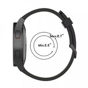 Curea smartwatch samsung galaxy watch (46mm) / watch 3 / gear s3, huawei watch gt / gt 2 / gt 2e / gt 2 pro / gt 3 (46 mm), techsuit w002 - negru