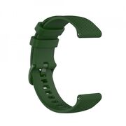 Curea smartwatch samsung galaxy watch 4, galaxy watch active 1 / 2 (40 mm / 44 mm), huawei watch gt / gt 2 / gt 3 (42 mm), techsuit w006 - verde