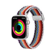 Curea Apple Watch 1 / 2 / 3 / 4 / 5 / 6 / 7 / 8 / SE / SE 2 / Ultra (42 mm / 44 mm / 45 mm / 49 mm) Dux Ducis Mixture II Version, PaleStripes