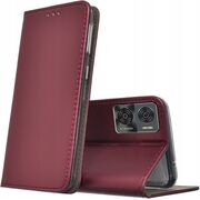 Husa Motorola Moto E22, E22i Wallet tip carte, burgundy