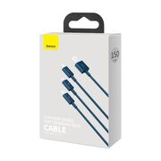 Cablu tip C, iPhone, Micro-USB 3.5A Baseus, 1.5m