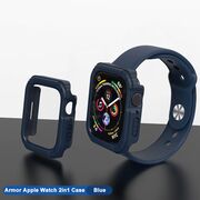 [Pachet 360°] Husa + folie Apple Watch 7 / 8 (45mm) Lito Armor S+, albastru