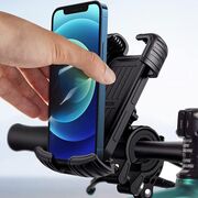 Suport telefon ghidon bicicleta/ moto Ugreen, negru