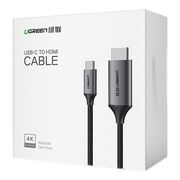 Cablu video Type-C la HDMI 4K@60Hz , Ugreen, 1.5m, gri