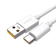 Cablu SuperVOOC USB la Type-C Oppo 65W, 4A, 1m alb