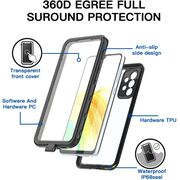 Pachet 360: Husa cu folie integrata Samsung Galaxy A33 ShockProof Dust-Water Proof Full Body, negru