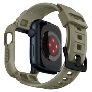 [Pachet husa + curea] Apple Watch 4 / 5 / 6 / 7 / 8 / SE / SE 2 (44mm / 45mm) Spigen Rugged Armor Pro, kaki