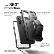 Pachet 360: Husa cu folie integrata Samsung Galaxy A34 KEVLAR PRO360 (fata spate), negru