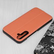 Husa Samsung Galaxy A34 5G Eco Leather View flip tip carte, portocaliu