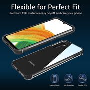 Pachet 360: Folie din sticla + Husa pentru Samsung Galaxy A34 5G Anti-Shock 1.5mm, transparent
