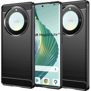 Husa Honor Magic 5 Lite Carbon Silicone, negru