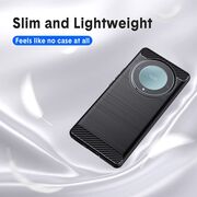 Husa Honor Magic 5 Lite Carbon Silicone, negru