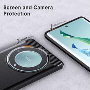 Husa Honor Magic 5 Lite Carbon Silicone, negru