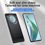 Husa Honor Magic 5 Lite Carbon Silicone, negru