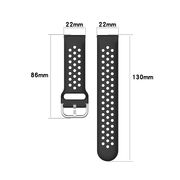 Curea smartwatch samsung galaxy watch (46mm) / watch 3 / gear s3, huawei watch gt / gt 2 / gt 2e / gt 2 pro / gt 3 (46 mm), techsuit w004 - negru