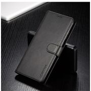 Pachet 360: Folie din sticla + Husa pentru Samsung Galaxy A54 5G Wallet tip carte, negru