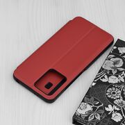 Husa Xiaomi Redmi Note 12 5G Eco Leather View flip tip carte, rosu