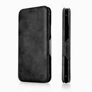Husa iPhone 6 / 6s tip carte - safe wallet plus magnetic, negru