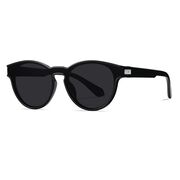 Ochelari soare rotunzi polarizati unisex Techsuit, negru, TR7545