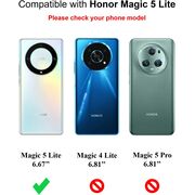 Husa pentru Honor Magic 5 Lite 5G Liquid Silicone, dark green