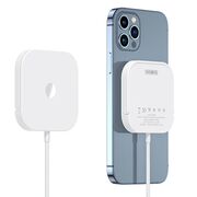 Incarcator fara fir universal cu suport birou Duzzona W7, alb