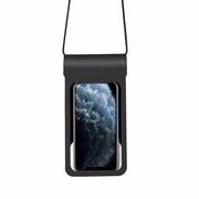 Husa impermeabila telefon subacvatica Techsuit, negru, max 6.8", TWC1