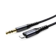 Cablu audio Joyroom - (sy-a02) - jack 3.5mm la lightning, hi-fi, 1m - negru