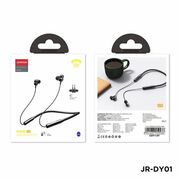 Casti wireless JoyRoom - Magnetic Neck Sports Headphones (JR-DY01) - Bluetooth 5.0, Dual Dynamic Speakers - negru