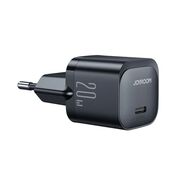 Incarcator priza fast charge JoyRoom - (JR-TCF02) - PD 20W cu Cablu Type-C la Lightning (iPhone) - negru