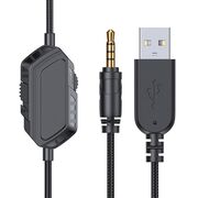 Casti gaming JoyRoom - Wired Headphones (JR-HG1) - cu microfon, LED Light, Jack 3.5mm - Negru / Verde