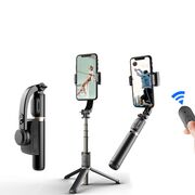 Selfie Stick trepied Bluetooth cu telecomanda Techsuit Q08, 75cm