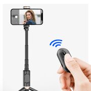 Selfie stick cu telecomanda si trepied stabil Techsuit Q12, 73cm