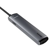 Hub Adaptor Baseus - Connection Hub (CAHUB-J0G) - USB-C la HDMI, USB Type-C, 3 x USB, RJ45 - space grey