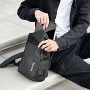 Geanta sling tableta pana la 11 inch Tomtoc, 7l, negru, T24S1D1