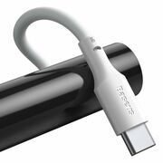 Set 2 x cablu de date si incarcare Baseus - (2 pack) Data Cable (TZCATZJ-02) - USB la USB Type-C, Fast Charging 5A, 40W, 1.5m - alb