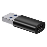 ADAPTOR Baseus Ingenuity Series Mini OTG, USB 3.1 (T) to USB Type-C (M), corp metalic, negru