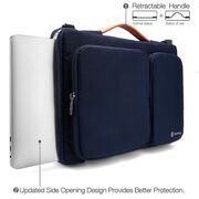 Servieta, geanta laptop 16″ business Tomtoc, albastru, A42F2B1