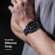 Curea magnetic Samsung Galaxy Watch 4/5/Active 2, Huawei Watch GT 3 (42mm)/GT 3 Pro (43mm) - negru / orange