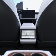 Folie display auto Tesla Model X 2022 / S 2021 Spigen Glas.tR Slim, negru