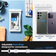 Husa subacvatica telefon waterproof Spigen A601, 3.5 - 7" - alb