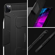 Husa Apple iPad Pro 11 (2020 / 2021 / 2022) Spigen Rugged Armor Pro, negru